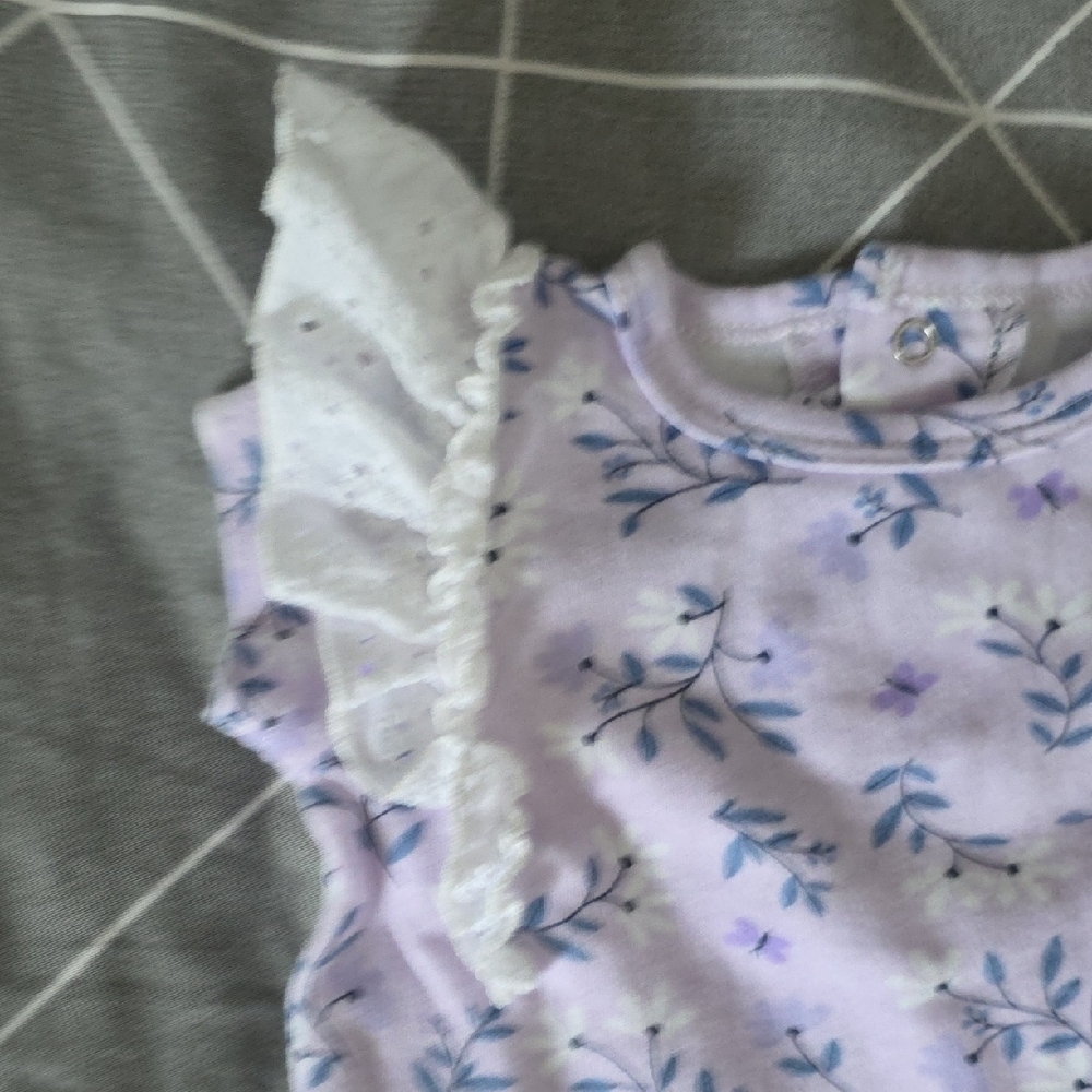 Floral Kids Matching Set with Ruffle Sleeves - Picture 4 of 8